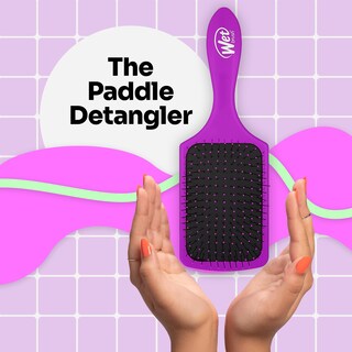 Foto 2 | Foto 2 | Cepillo De Pelo Húmedo Con Forma De Paleta Desenredante Para Mujeres Y Hombres, Color Morado - Venta Internacional.