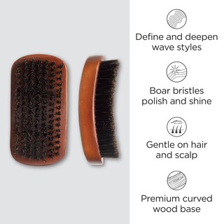 Foto 2 | Foto 2 | Cepillo Wave Brush Diane Con Cerdas De Jabalí Reforzadas Y Curvas Para Hombre - Venta Internacional.