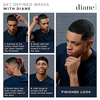 Foto 4 | Foto 4 | Cepillo Wave Brush Diane Con Cerdas De Jabalí Reforzadas Y Curvas Para Hombre - Venta Internacional.