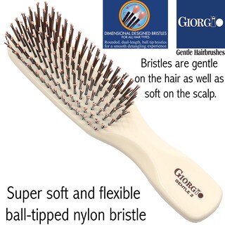 Foto 5 | Foto 5 | Cepillo De Pelo Giorgio Gio2ivy, Desenredante Suave Al Tacto, Color Marfil, 16 Cm - Venta Internacional.