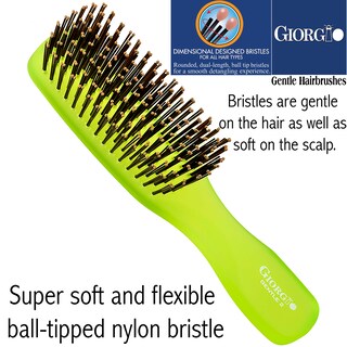 Foto 6 | Foto 6 | Cepillo De Pelo Giorgio Gion2g, Verde Neón, 16 Cm, Gentle Touch - Venta Internacional.