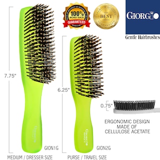 Foto 7 | Foto 7 | Cepillo De Pelo Giorgio Gion1g, Verde Neón, 19,7 Cm, Gentle Touch - Venta Internacional.