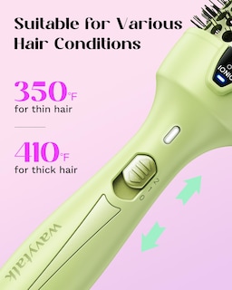 Foto 6 | Foto 6 | Cepillo Térmico Wavytalk Ionic Heated, Redondo, 3,8 Cm, Color Verde - Venta Internacional.