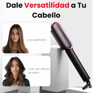 Foto 3 | Foto 3 | Cepillo Peine Alaciador Eléctrico Tymo Ring Plancha Cabello Negro Y Púrpura