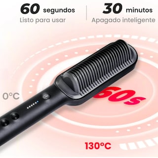 Foto 5 | Foto 5 | Cepillo Peine Alaciador Eléctrico Tymo Ring Plancha Cabello Negro Y Púrpura