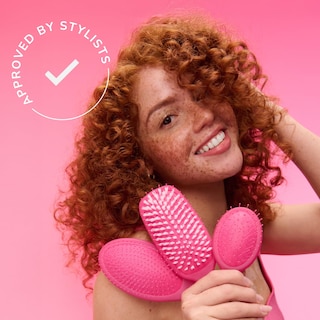 Foto 7 | Foto 7 | Cepillo Para El Cabello Cepillo Húmedo Secado Rápido Rosa Escarcha Diseño Ventilado - Venta Internacional.