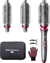 Wavytal Heatwave Pro Cepillo Para Pelo Juego De Cepillos Térmicos Iónicos Bilaterales De Iones Negativos Con Cabezal Desmontable