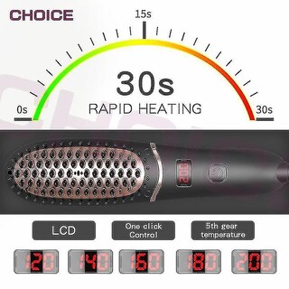 Foto 5 | Foto 5 | Cepillo Alisador De Cabello Alisador De Barba Compacto Para Hombres - Venta Internacional.