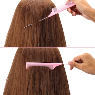 Foto 7 | Foto 7 | Comb Leinuosen Con Forma De Cola De Rata, Fibra De Carbono, Resistente Al Calor, Rosa (paquete De 3) - Venta Internacional.