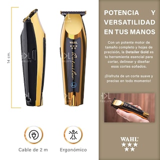 Foto 3 | Foto 3 | Recortadora Wahl Profesional Cordless Detailer Li Gold 5 Star
