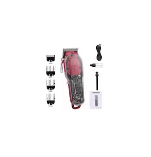 Foto 4 | Foto 4 | Maquina Para Cortar Cabello Cortapelos De Hombre, Transparente Roja