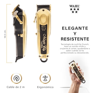 Foto 3 | Foto 3 | Combo Wahl Recortadora Detailer Gold Y Magic Clip Gold Cordless, Profesional, 100 Min Autonomía