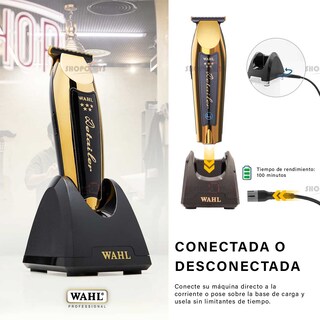 Foto 8 | Foto 8 | Combo Wahl Recortadora Detailer Gold Y Magic Clip Gold Cordless, Profesional, 100 Min Autonomía