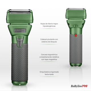Foto 4 | Foto 4 | Afeitadora De Hojas Edición Limitada – Kit Profesional Con Base Y Batería Intercambiable - Color Verde/gris Plomo