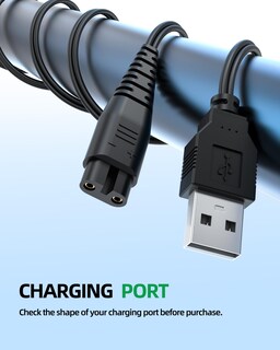 Foto 3 | Foto 3 | Cable De Carga Para Cortapelos Inalámbricos Hatteker, Recortadora De Barba - Venta Internacional.