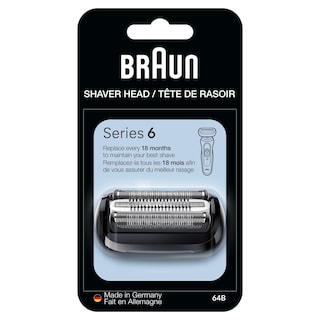 Foto 1 | Foto 1 | Cabezal De Repuesto Para Afeitadora Eléctrica Braun Series 6 64b, Color Negro - Venta Internacional.