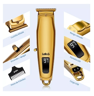 Foto 4 | Foto 4 | Máquina Para Cortar Cabello Lab.g Trimmer Rasuradoras, Dorado