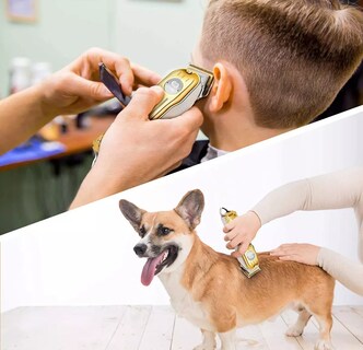 Foto 5 | Foto 5 | Maquina Para Cortar Cabello De 6 Peines Dorado Con Platade 6 Peines Belug Dorado Con Plata
