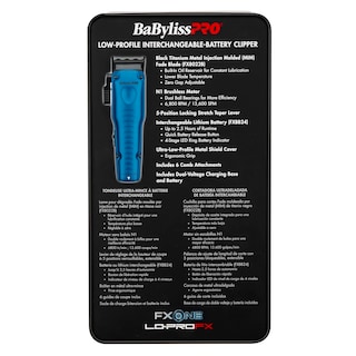 Foto 2 | Foto 2 | Clipper Babylisspro Fxone Lo-profx Edición Limitada En Negro Y Azul - Venta Internacional.