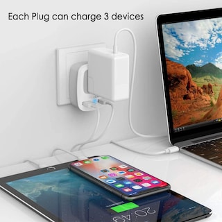 Foto 6 | Foto 6 | Adaptador De Alimentación De Viaje Tessan Alemania Francia Con 2 Usb Tipo E F - Venta Internacional.
