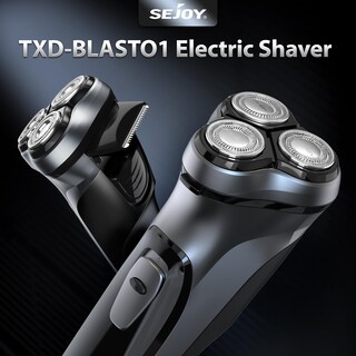 Foto 2 | Foto 2 | Maquinilla De Afeitar Eléctrica Sejoy Para Hombre, Inalámbrica, Lavable Y Recargable - Venta Internacional.