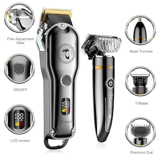 Foto 2 | Foto 2 | Cortadora de Cabello Hatteker con Cuchilla en T Inalámbrico- Venta Internacional
