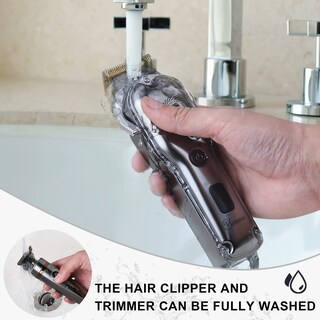 Foto 6 | Foto 6 | Cortadora de Cabello Hatteker con Cuchilla en T Inalámbrico- Venta Internacional