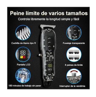 Foto 5 | Foto 5 | Cortador de Pelo Eléctrico Profesional Negro