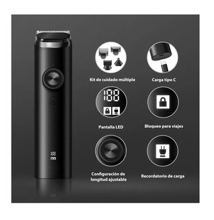 Foto 3 | Foto 3 | Cortadora De Cabello Eléctrica Para Barba 8 En 1 Pelo De Nariz Negro