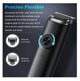 Foto 5 | Foto 5 | Cortadora De Cabello Eléctrica Para Barba 8 En 1 Pelo De Nariz Negro