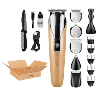 Foto 1 | Foto 1 | Maquina Para Cortar Cabello Rasuradora Eléctrica Barba Nariz Dorado