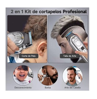 Foto 4 | Foto 4 | Cortadoras De Cabello Metálico Kit De Máquina De Cortar Pelo