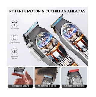 Foto 5 | Foto 5 | Cortadoras De Cabello Metálico Kit De Máquina De Cortar Pelo
