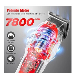 Foto 2 | Foto 2 | Cortadora De Pelo Profesional Máquina Para Cortar Cabello Rojas