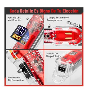 Foto 5 | Foto 5 | Cortadora De Pelo Profesional Máquina Para Cortar Cabello Rojas