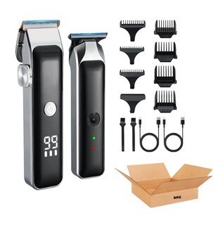 Foto 1 | Foto 1 | Maquina Para Cortar Cabello Cortadora De Pelo Kit Profesional Inalambrica Completo Plata Negro