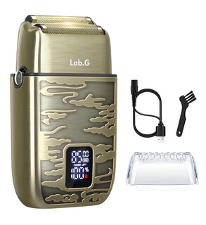 Foto 1 | Foto 1 | Rasuradora Eléctrica 3 Niveles Recargable Afeitadora Para Barba Y Calvo Inalámbrica Corta Al Raz Color Dorado