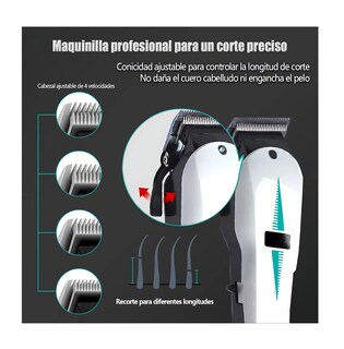 Foto 4 | Foto 4 | Kit de Máquina para Cortar Cabello Belug con 4 Peines Guía