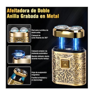 Foto 3 | Foto 3 | Máquina para Cortar Cabello Recargable Belug Dorada con 6 Peines Guía