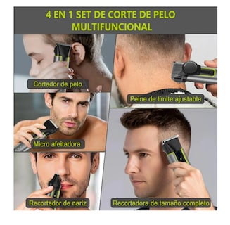 Foto 3 | Foto 3 | Rasuradora Eléctrica Barba Afeitadora Cortadora 4en1