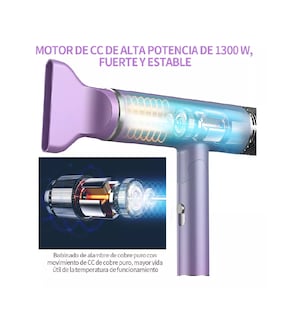 Foto 3 | Foto 3 | Secadora de Cabello Profesional Plegable Portátil 1200w Violeta