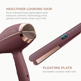 Foto 5 | Foto 5 | Secadora y Plancha para Cabello Conair Infinitipro Plum - Venta Internacional