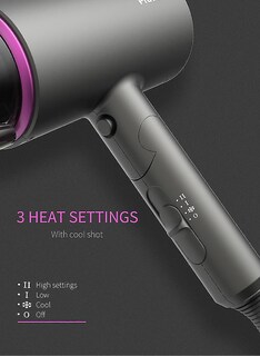 Foto 3 | Foto 3 | Secador De Pelo Huoguo Tc-2357 Sin Hojas De Iones Negativos 1400w 110-240v - Venta Internacional.