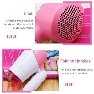 Foto 3 | Foto 3 | Secador De Pelo Huoguo 1300w Mango Plegable Bajo Nivel De Ruido Rosa - Venta Internacional.