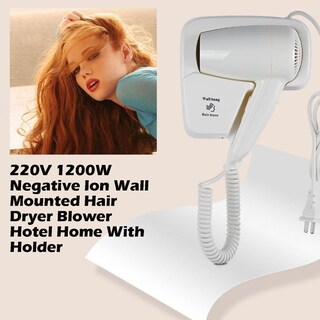 Foto 5 | Foto 5 | Secador De Pelo Montado En La Pared 220 V 1200 W Iones Negativos Blanco - Venta Internacional.