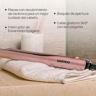 Foto 3 | Foto 3 | Plancha Alisadora y Rizadora 2 en 1 Daewoo DST-3060 color Rosa