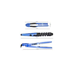 Foto 2 | Foto 2 | Kit De Plancha Alaciadora 450° +tenaza Rizadora Cabello Pelo Eo Safe Imports Esi-11615 Azul