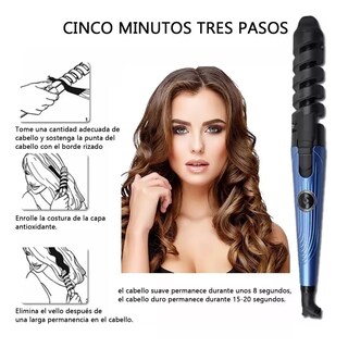 Foto 3 | Foto 3 | Kit De Plancha Alaciadora 450° +tenaza Rizadora Cabello Pelo Eo Safe Imports Esi-11615 Azul