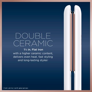 Foto 2 | Foto 2 | Plancha De Pelo Flat Iron Conair De Doble Cerámica De 1 1/4 Pulgadas - Venta Internacional.