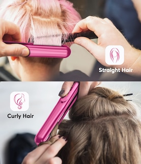 Foto 4 | Foto 4 | Plancha Alisadora De Cerámica Flat Iron Terviiix Mini De 1,2 Cm, Color Rosa - Venta Internacional.